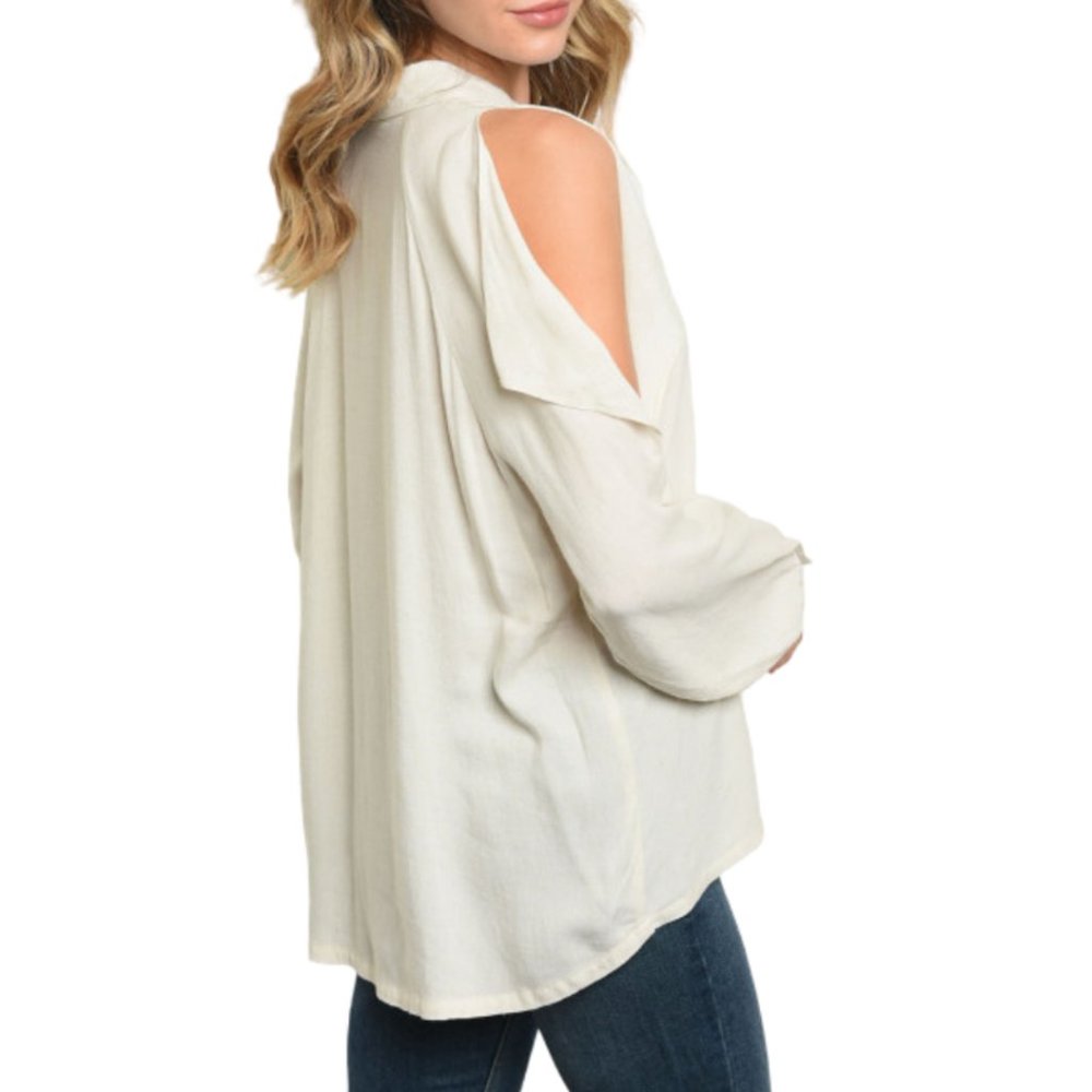 NWT Cold Shoulder Shirt
